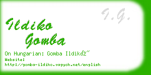 ildiko gomba business card